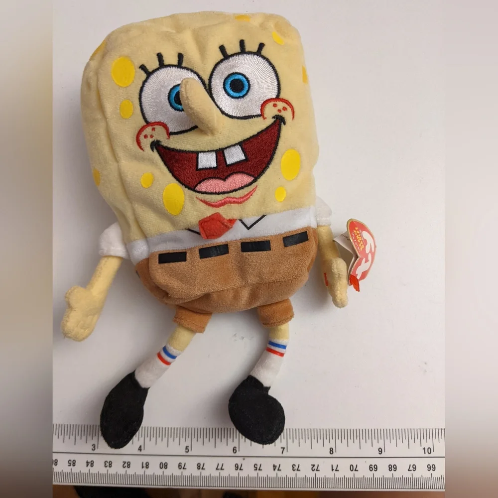 VTG Sponge Bob Square Pants and Patrick Star with tags, 2 Ty Beanie Babies - Picture 3 of 15